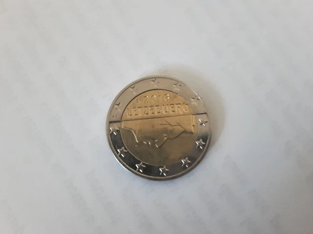 PIÈCE 2 EUROS Luxembourg Lëtzebuerg 2016 EUR 5,00 - PicClick FR